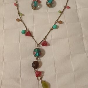 COOKIE LEE Necklace & Matching Earrings